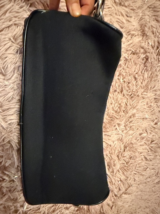 Dior Black Studded Logo Mini Shoulder Bag with Silver Hardware - Picture 4 of 5